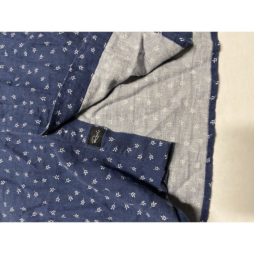 Rails Carson Button Down Short Sleeve Blue Geomet… - image 4